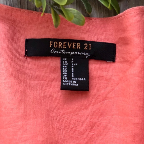 Forever 21 Pink Surplice Crop Top - Picture 4 of 6